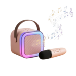 Set Karaoke Portabil cu Microfon Wireless și Boxă Bluetooth
