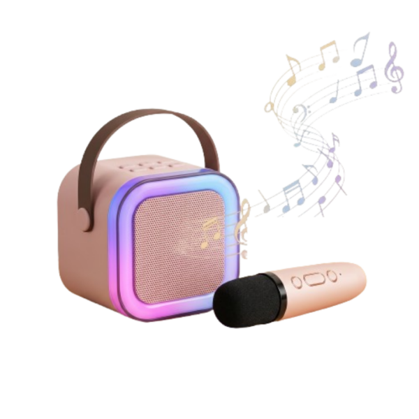 Set Karaoke Portabil cu Microfon Wireless și Boxă Bluetooth