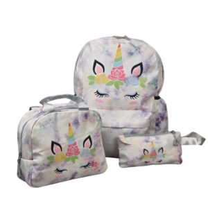 ghiozdan 3 in 1 roz unicorn